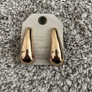 Anthropologie Gold Earrings NWT